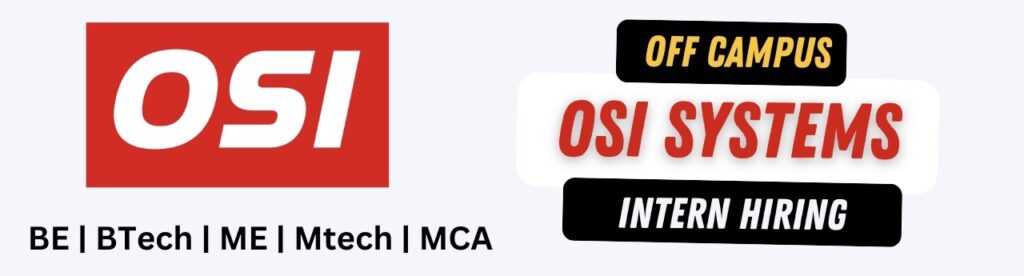 OSI Systems Recruitment 2023: